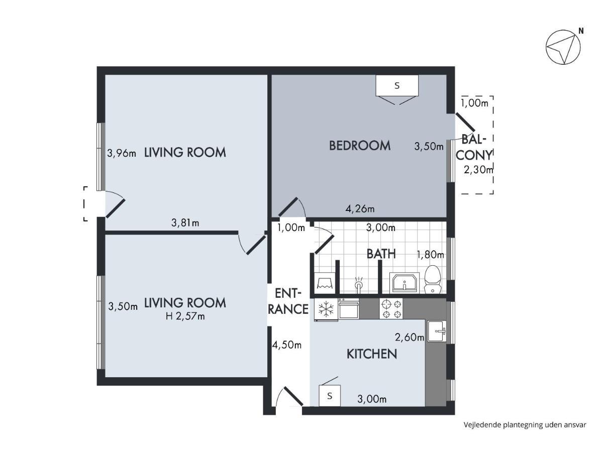 1-BEDROOM APARTMENT IN THE CENTER OF ROSKILDE (Denmark) - from US$ | BOOKED
